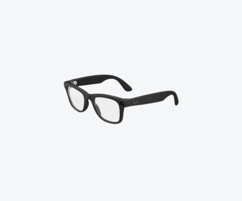 Meta Wayfarer Gen 2 Smart Glasses RW4012 AI Camera 32GB (Matte Black, Size 50, Clear Lenses)