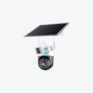 Smart Net V380 Pro Dual Lens Solar PTZ Security Camera 4G/Wi-Fi Outdoor CCTV (White)
