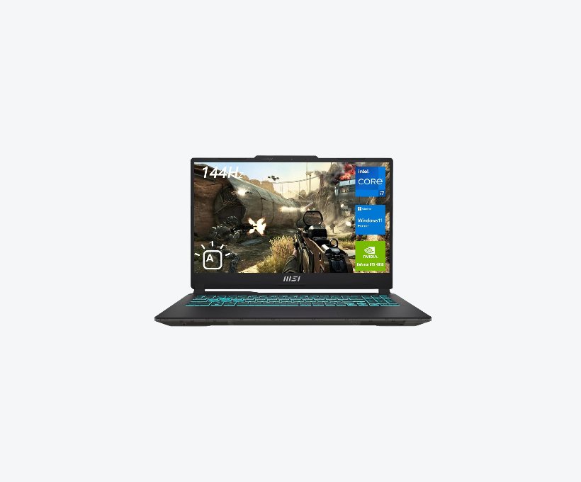 MSI Cyborg 15 A13V 15.6" FHD 144Hz Gaming Laptop (Intel Core i7-13620H, 16GB RAM, 512GB SSD, NVIDIA GeForce RTX 4060 8GB)